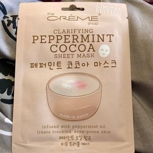 The crème shop clarifying peppermint cocoa sheet mask